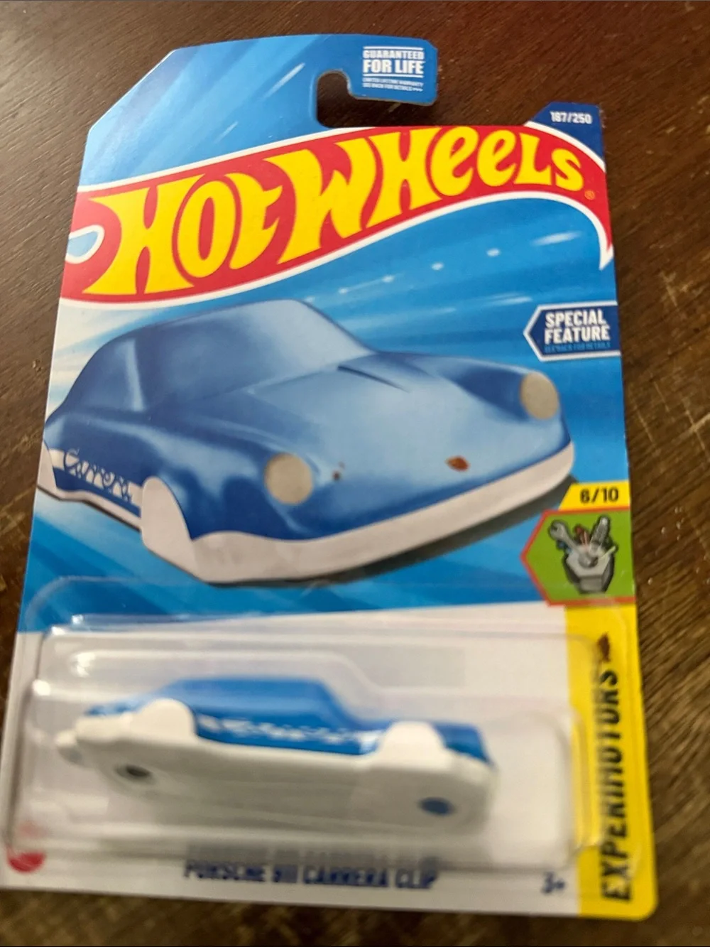 Hot Wheels Blue Porsche 911 Carrera Clip - Kids Toy Vehicle